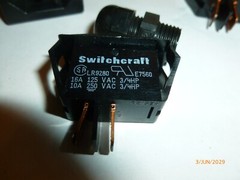 Switchcaft E7560 Switch Lot of 2 Unused & Connector