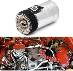 Durable Heat Shield Sleeve 3/4″ I.D. x 3FT with 10 Stainless Steel Zip Ties Set