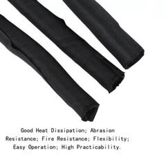 5-60mm Split Braided Sleeving Tube Cable Wire Sheath Flame Retardant Insulation