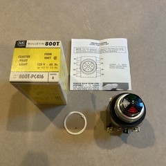 800T-PC416 Allen Bradley Cluster Pilot Light NIB 120V Series B