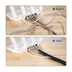 Cable Flexible Conduit / Sleeving / Sheathing Split & Unsplit Loom Harness Black