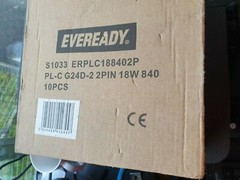 EVEREADY S1033 G24D-2 18W 2PIN ENERGY SAVER BULB 10/PK (R5S7.7B1)
