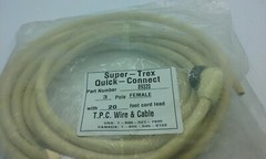 TPC WIRE & CABLE SUPER-TREX 89320 QUICK CONNECT CORDSET 3 POLE 20′ FEMALE NIB