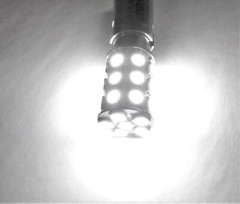 3 Super Bright BBT 12 volt DC 27 White LED 1156 Light Bulbs