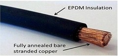 2 Gauge 2 Awg 10 Feet Red + 10 Feet Black Welding Battery Pure Copper Flexible