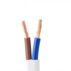2 Core 0.3mm²-2.5mm² Pure Copper Flex Wire Electrical Cable PVC Insulation White