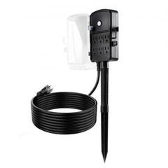 Outdoor Power Stake, 15 FT Extension Cord, Outdoor Power Strip Weatherproof with