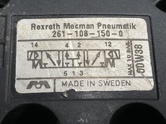 REXROTH 261-108-150-0 THREE WAY SOLENOID VALVE 24VDC #312M11