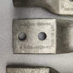 (4) Burndy YA38L2TC38FX, 500 to 550, 3/8 X 1″ 2-Hole Lug, FREE SHIPPING