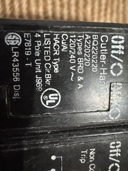 cutler hammer breaker BQ220220