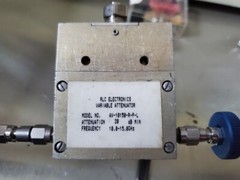 RLC AV-10150-R-P-L 0-20dB 10.0-15.0 GHz Manual Variable Attenuator tested (plots