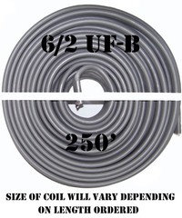 6/2 UF-B x 250′ Southwire Underground Feeder Cable
