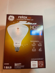 GE HD LED Flood Light Bulb Soft White 950 Lumens 11.5 Watts 65W replacement BR40