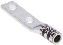 Polaris AL3/0N, 3/0 AWG, 1/2″ Stud, Aluminum, 2-Hole, Compression Lug, 1 pc