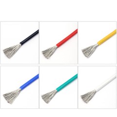 6-30AWG Silicone Electrical Wire Flexible Stranded Cable Tinned Copper Colourful
