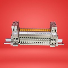 Lot of 5 Comprehensive 336A4940FYG1 DIN Rail Terminal Block Kit Set with Rail