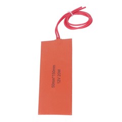 4 Pcs Silicone Rubber Heating Pad Flexible Silicone Heater Mat Rubber Heating