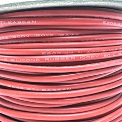 Eassan 12AWG Silicone Rubber Double Insulation Copper Wire RED+BLACK E205197 6FT