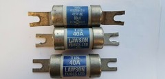 LAWSON TIS40A 40A 40 AMP BS88 FUSE LOT OF 3 PIECES