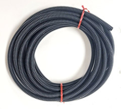 25FT CORRUGATED CONDUIT TUBING (LOT OF 13) 1/4″ ID X 3/8″ OD BLACK