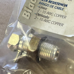 THOMAS & BETTS 2HPS-B1 SPLIT-BOLT CONNECTOR, 2-10 AWG COPPER, 1 PC.