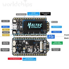 Heltec V4 0.96″ OLED Solar-Powered LoRa 32 Dev-Board GPS ESP32 SX1262 Wi-Fi BLE