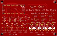 Arduino Nano Development Board for education as PLC / PLC Modbus RTU PCB