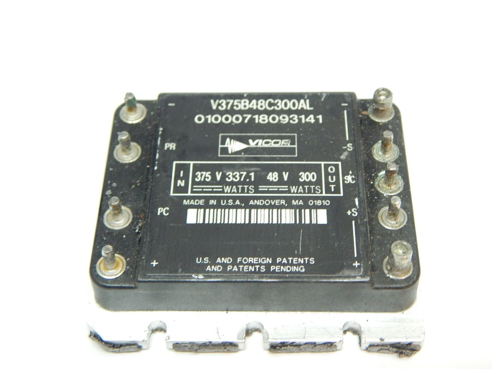 VICOR V375B48C300AL DC TO DC CONVERTER MODULE 375V TO 48V 300 WATTS