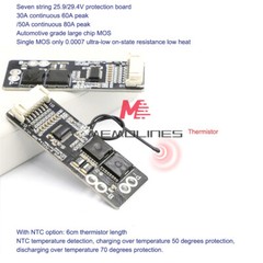 6S 7S 30A 50A BMS Board with NTC 3.7V Ternary Li-ion Battery Protection Board