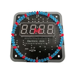 DIY Rotating LED Electronic Digital Clock Kit Learning Board DC5V DS1302 + Shell