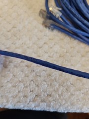 Quabbin 5506 DataMax Patch Cable Cat5E 24 AWG 3 Pair 25′ Blue