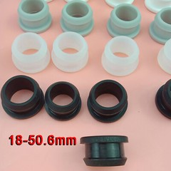 Silicone Rubber Grommet Plug Bung Cable Wiring Protect Ring 18mm~50.6mm Snap-on