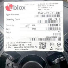 U-BLOX MAX-7Q-0-000 GPS GNSS Module Standard Precision Professional Grade New 1X