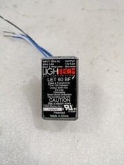 Lightech LET-60 BF Electronic Low Voltage Transformer 120VAC 12V 60W Dimmable