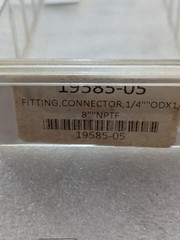 SMC 1/4 OD x 1/8 NPTF Push-In Male Connector Pneumatic Fitting 2/ORDER