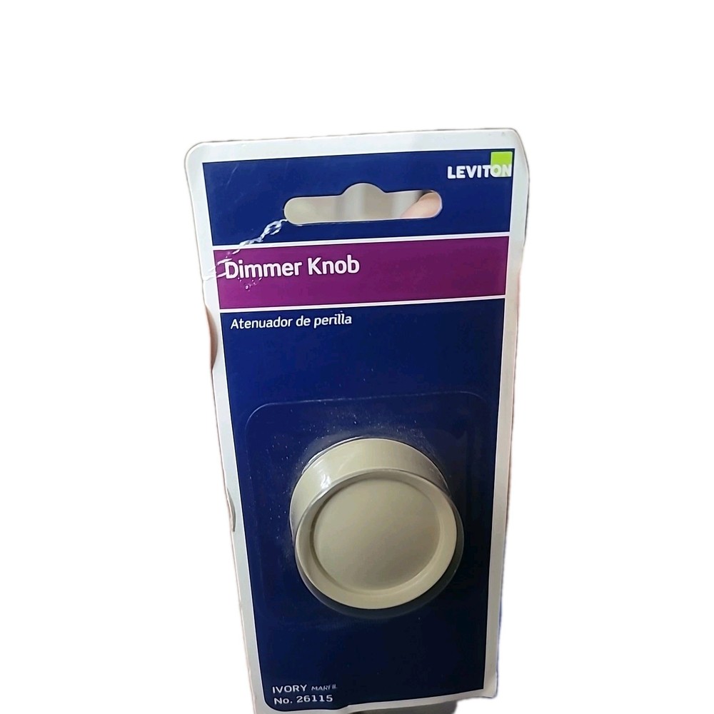 Leviton 26115 Ivory Replacement Dimmer Knob Fits .25″ Diameter “D” Shaped Shaft