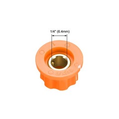 6.4mm Shaft Hole Potentiometer Control Rotary Knobs Effect Pedal Knobs Orange