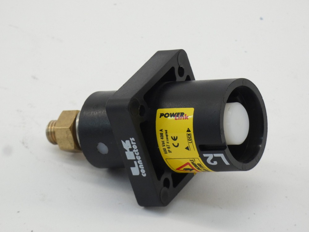 LK Connectors Black Power Link Connector 600VAC 400A – NEW Surplus!