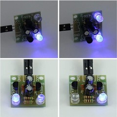 4-Piece Set 5mm LED Flash DIY Kit Electronic Kit PCB Circuit4556