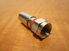 (LOT OF 25) Steren 200-004 RG59 Compression Connectors Nickel-Plated NEW