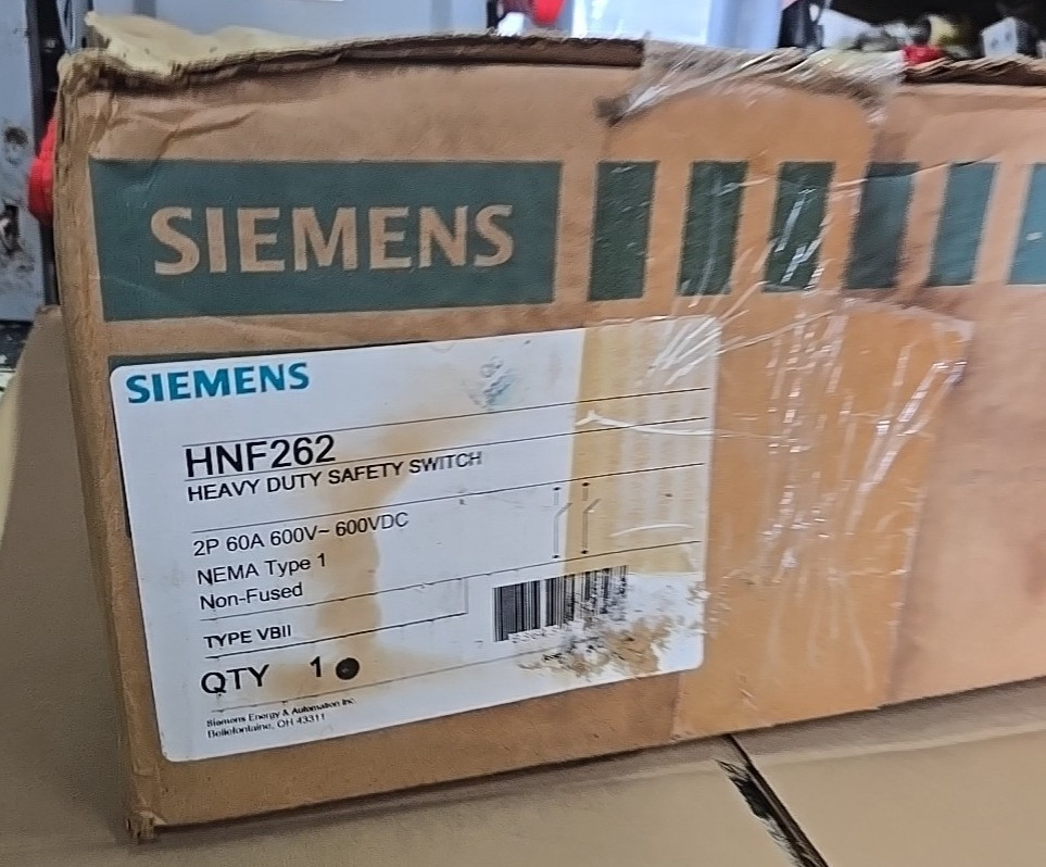 NEW OLD STOCK SIEMENS HNF262 60A 1PH 600V NON FUSED HEAVY DUTY SWITCH