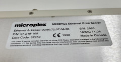 MICROPLEX M202PLUS ETHERNET PRINT SERVER 97-218-100 USED WORKING CONDITION