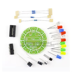CD4017 Voice Control RGB LED Rotating Light DIY Electronic Kit