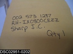 002-573-1287 Sharp Electronics Integrated Circuit RH-IX0800CEZZ