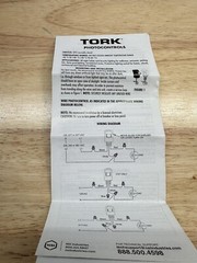 Tork Wall Plate Photocontrol Cat#3010 LED 120v New