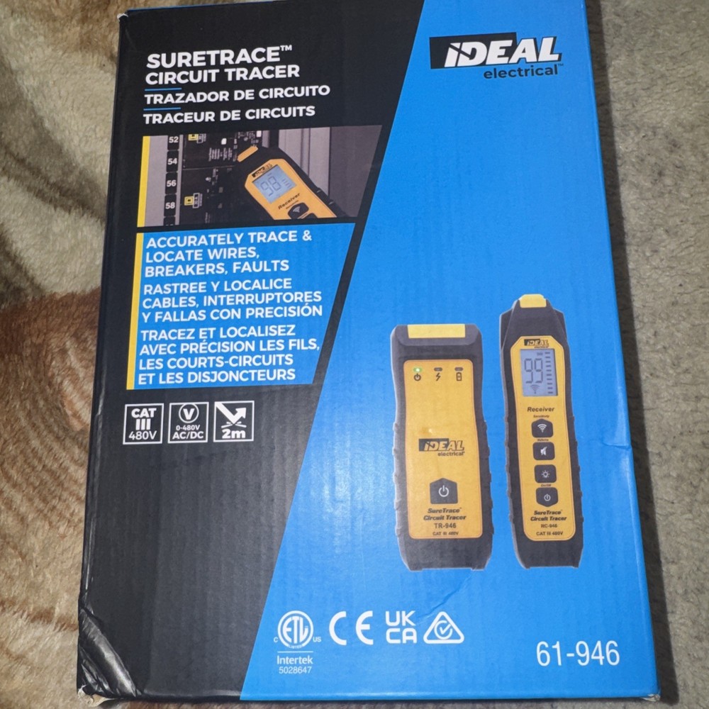 IDEAL Electrical SureTrace Circuit Tracer Kit 0-480Volts AC/DC 61-946 (OB)