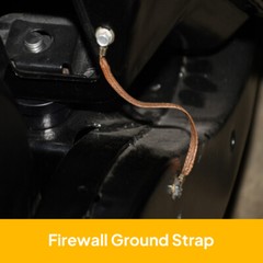 1/4″W 5/16″ Automotive Copper Braid Ground Strap Electric Wire Connect Terminal