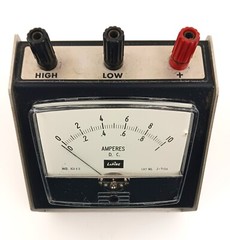 LaPine Scientific Company DC Amperes Cat No Z-7156 No K382 Meter Vintage