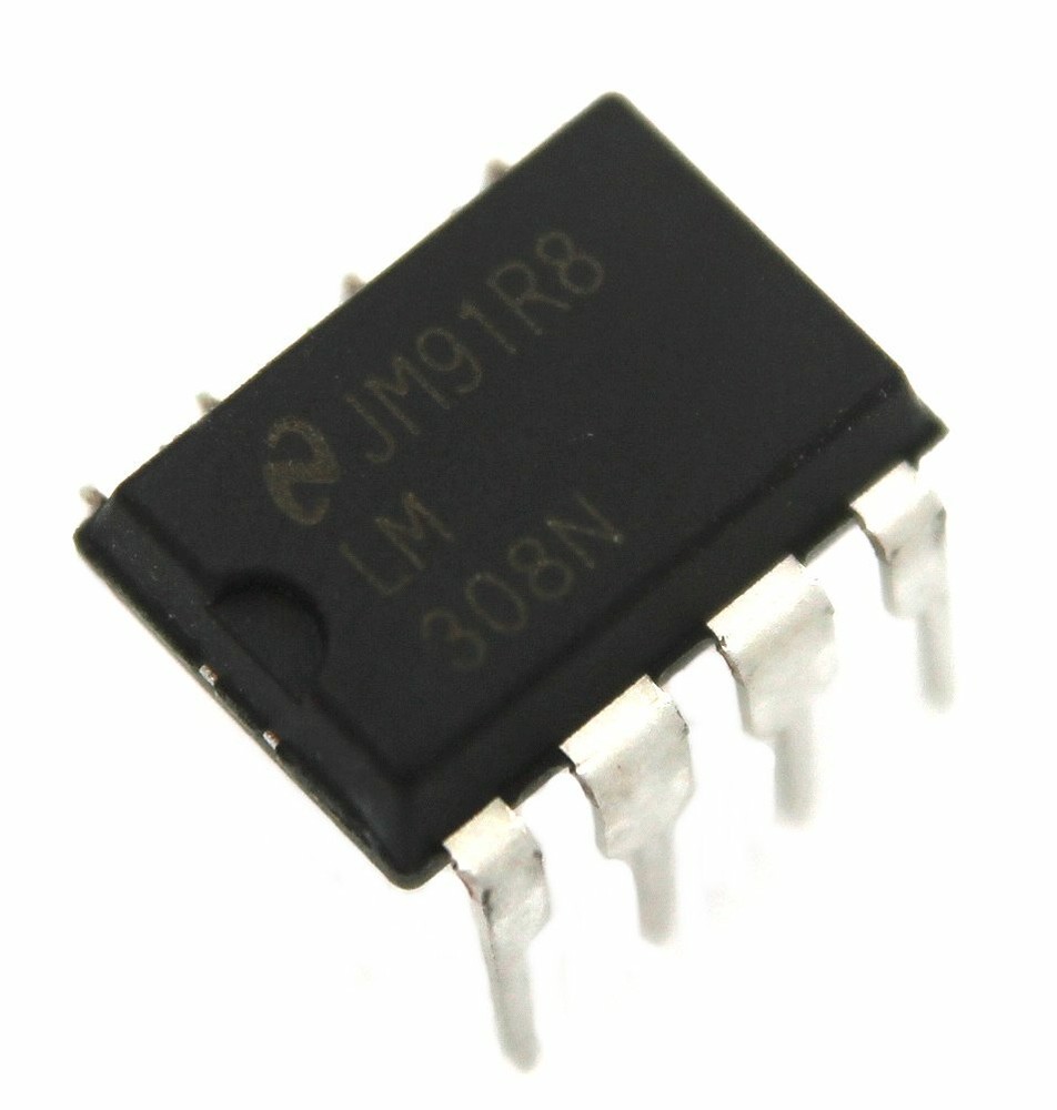 LM308N Precision Operational Amplifier, Vs=20v, Io=0.2nA, Is=0.3mA, Pm=500mW,