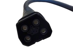 2.5 Ft Heavy Duty 4-Pin EVSE Charging Cable 300V 80C FT1 Industrial Multi-Pin